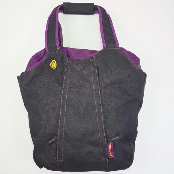 Timbuk2 Handbags - RARE Timbuk2 Cargo Tote Convertible Backpack Black & Purple Nylon Ripstop Bag